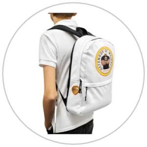 Mochila blanca. (Precio final. Envío incluido).