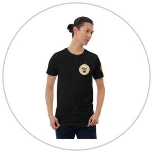 Camisetas de manga corta. Escudo DDM en la manga izquierda. (Precio final: 19,99€. Envío incluido).