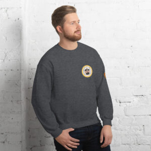 Sudadera gris oscuro. Escudo DDM en la manga izquierda. Envío incluido.