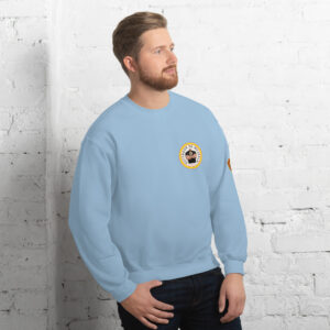 Sudadera azul claro. Escudo DDM en la manga izquierda. Envío incluido.