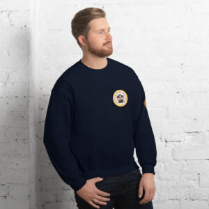 Sudadera azul oscuro. Escudo DDM en la manga izquierda. Envío incluido.