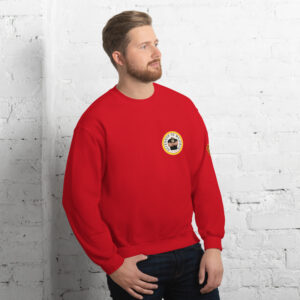 Sudadera roja. Escudo DDM en la manga izquierda. Envío incluido.