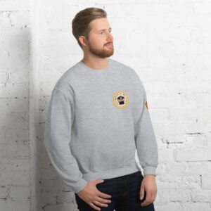 Sudadera gris claro. Escudo DDM en la manga izquierda. Envío incluido.